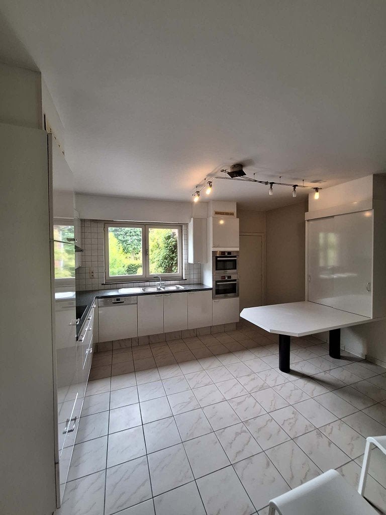 Keuken + toestellen, Huis en Inrichting, Ophalen, Gebruikt, Hoekkeuken, Graniet of Steen