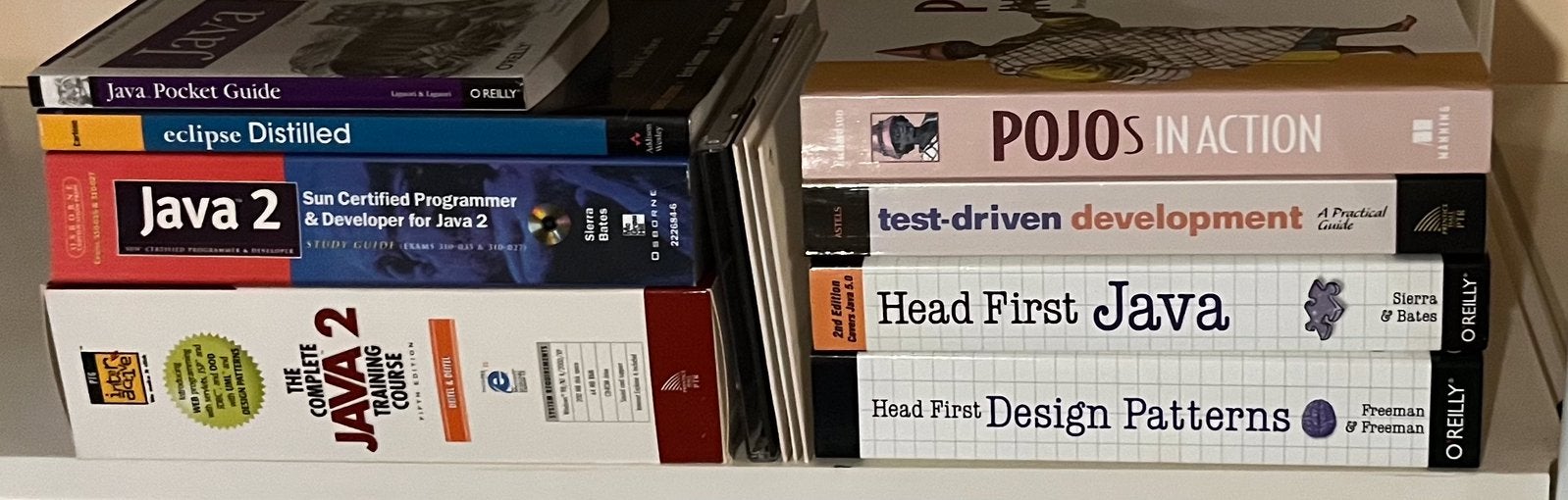 Livres sur le langage Java, plus design patterns, Livres, Enlèvement, Comme neuf, Langage de programmation ou Théorie