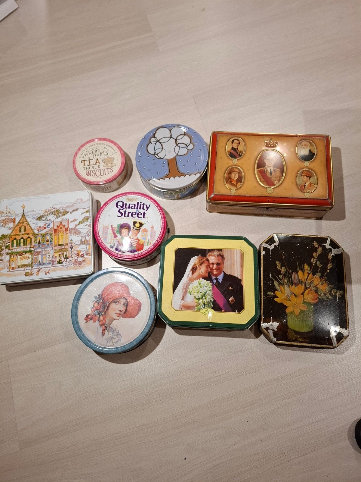 blikken doos 8 stuks, Collections, Enlèvement