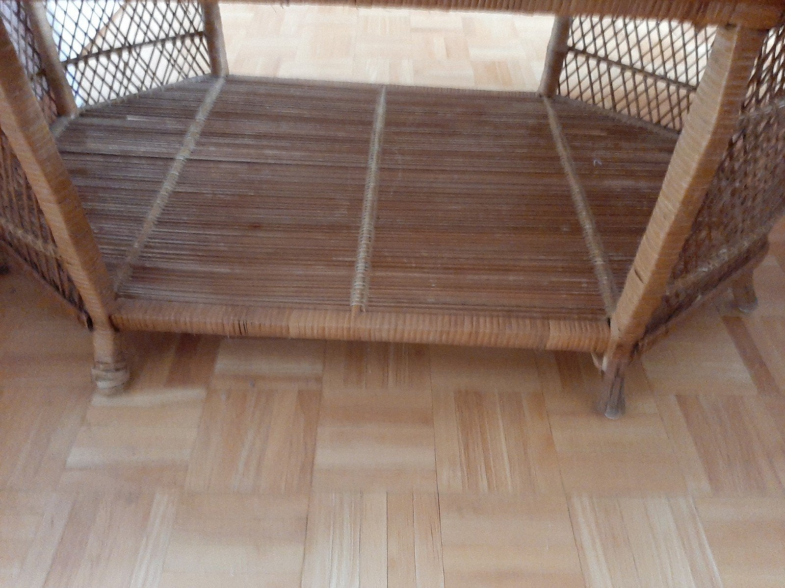 Salontafel in riet retro, Tuin en Terras, Ophalen