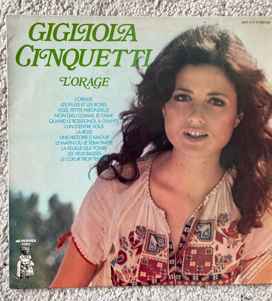 Lp Gigliola Cinquetti, L’orage, CD & DVD, Enlèvement ou Envoi, Utilisé