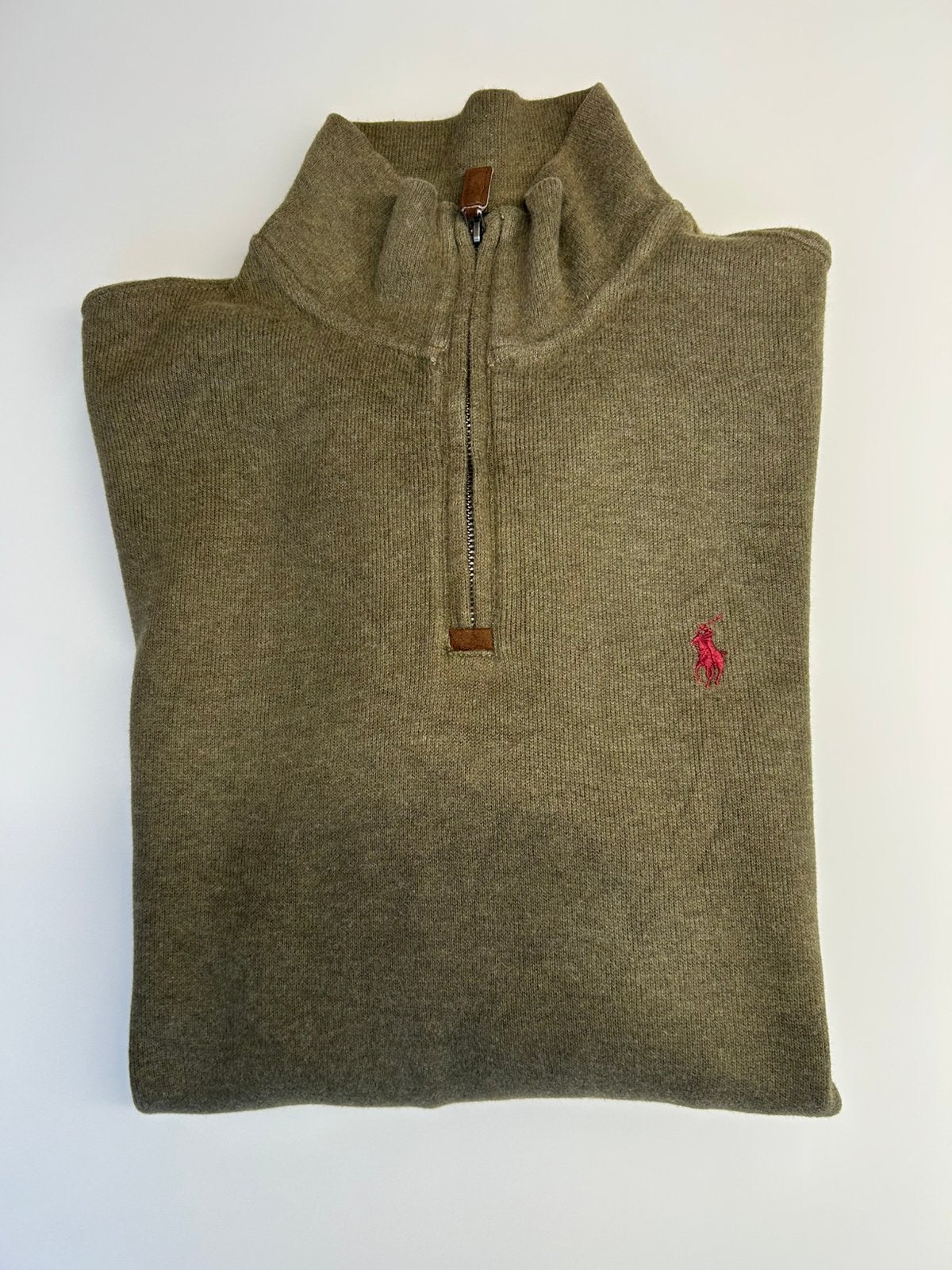 Polo Ralph Lauren trui met zip (S), Ophalen of Verzenden, Gedragen, Maat 46 (S) of kleiner, Groen