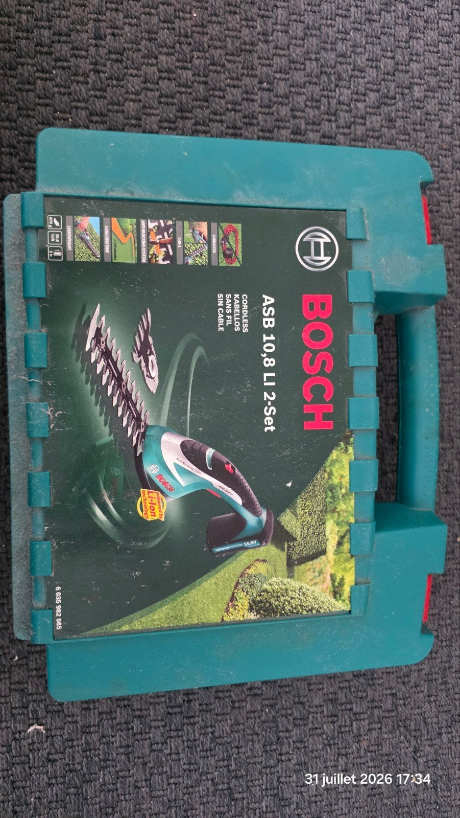 Sécateur Bosch ASB 10,8V, Enlèvement, Utilisé, Moins de 400 watts, Autres types
