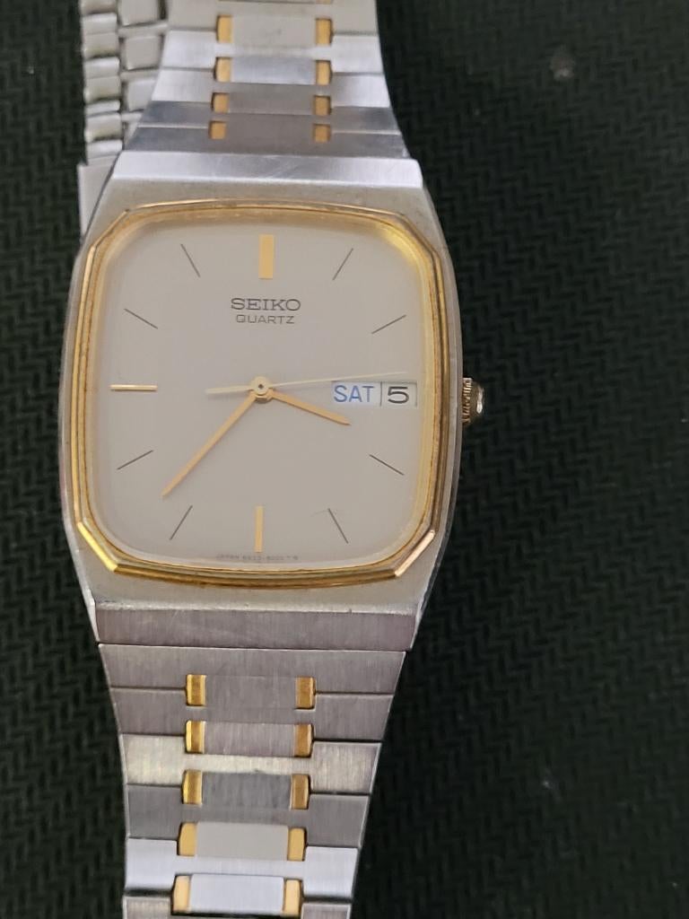 Vintage horloge Seiko goud plated, Ophalen, Zo goed als nieuw, Seiko