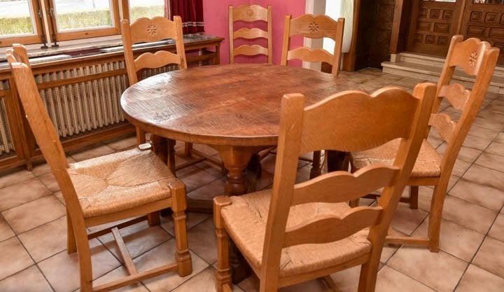 Eiken stoelen, Ophalen, Overige kleuren, Rustiek, Zo goed als nieuw