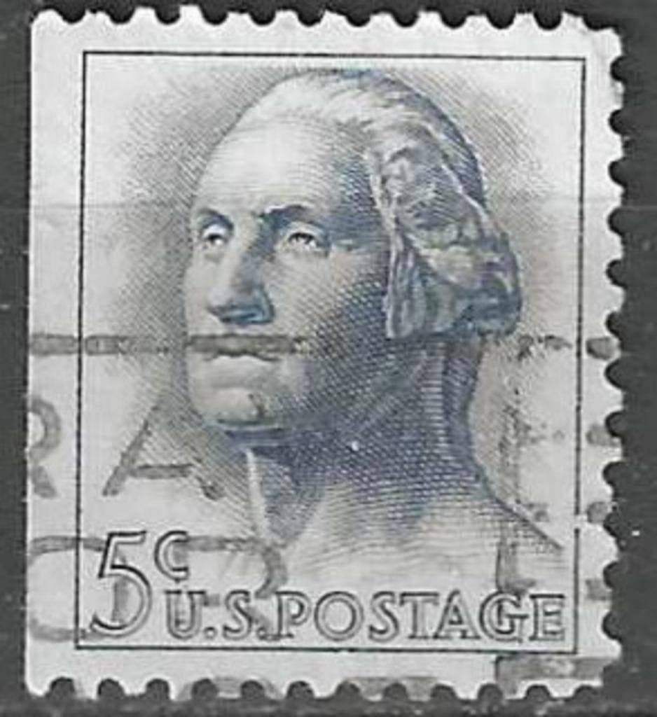 États-Unis 1962/1963 - Yvert 741L - George Washington (ST), Envoi, Affranchi