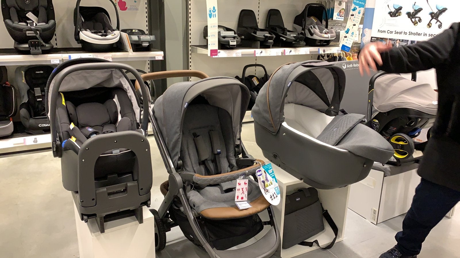 Buggy 3 in 1 Chicco, Kinderen en Baby's, Buggy's, Ophalen, Zo goed als nieuw, Regenhoes