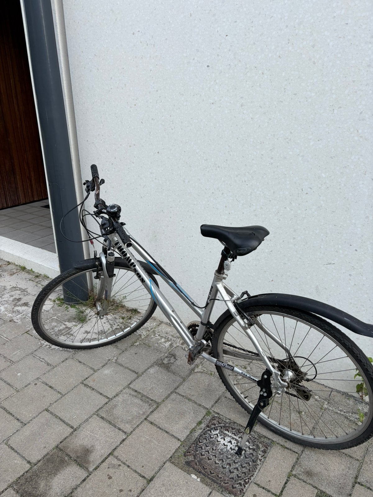 Degelijke Thompson damesfiets / hybride sportfiets (zilver), Fietsen en Brommers, Ophalen of Verzenden, Gebruikt, 26 inch, Overige merken