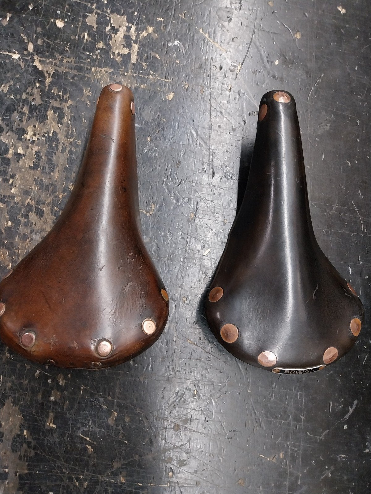 Brooks vintage racezadels 2 stuks, Ophalen of Verzenden