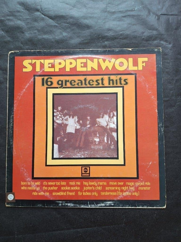 STEPPENWOLF "16 Greatest Hits" compilatie LP (1973), Cd's en Dvd's, LP, Gebruikt, Hard Rock, Ophalen of Verzenden
