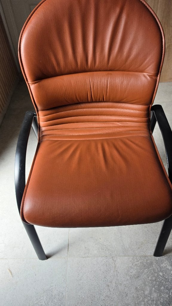 Chaise de bureau Giroflex, Comme neuf, Enlèvement, Ergonomique, Orange