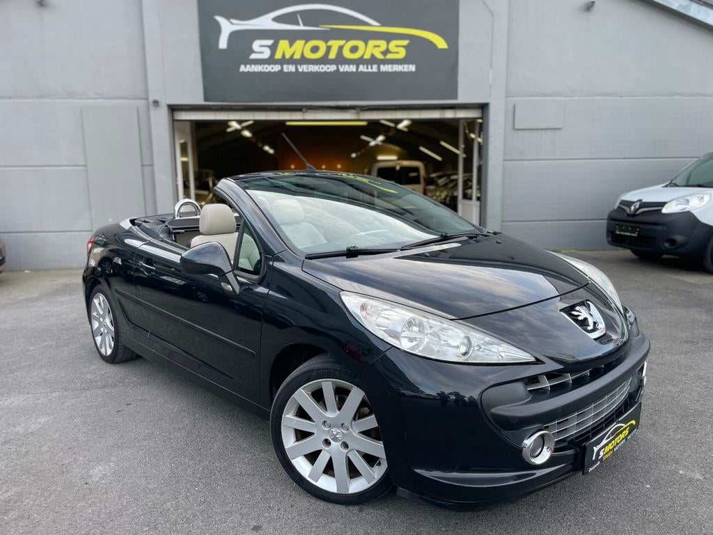 Peugeot 207 1.6i Cabrio | Gps | Airco | Keuring+Carpass |, Beige, Cabriolet, Zwart, Leder