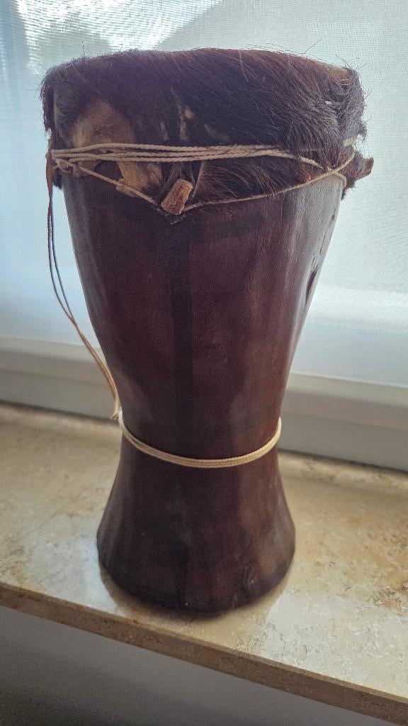 Djembe, Antiek en Kunst, Ophalen, Handgemaakt, Hout