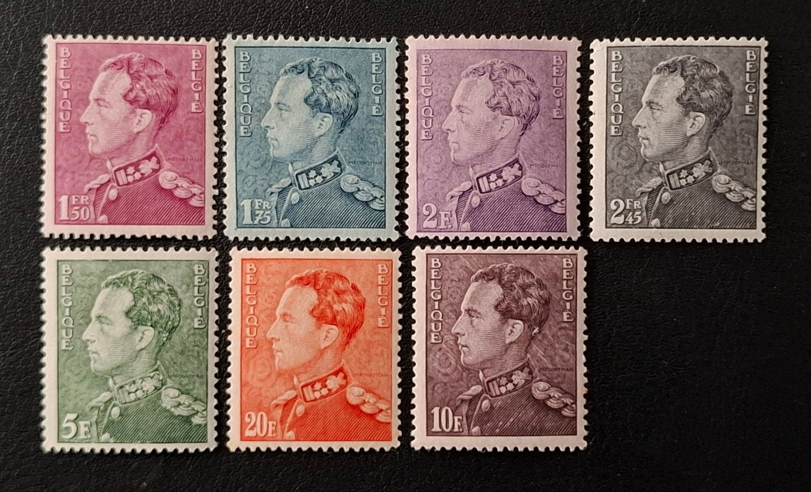 België: OBP 429/35 ** Poortman 1936., Koninklijk huis, Orginele gom, Ophalen of Verzenden, Zonder stempel