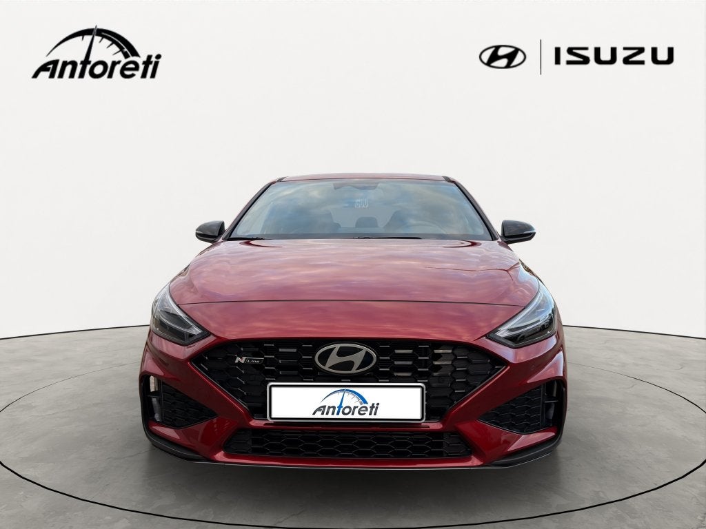 Hyundai i30 1.5 T-GDi MHEV Sky N-Line Sensation DCT, Auto's, Stof, 1498 cc, 4 cilinders, Hybride Elektrisch/Benzine