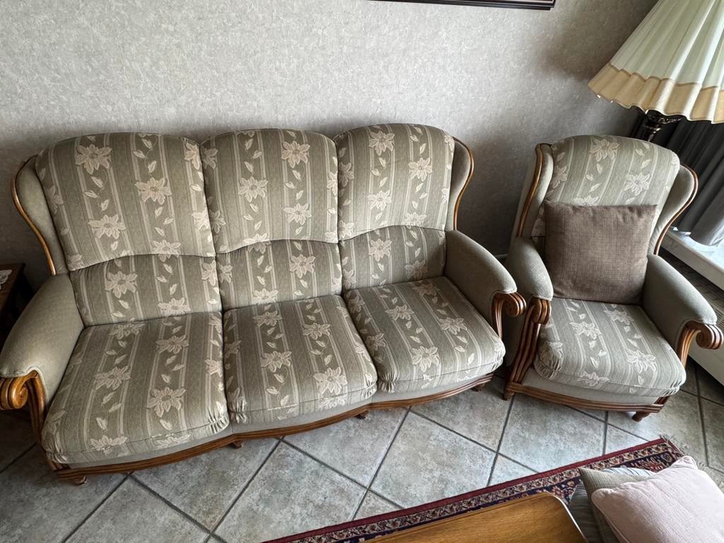 Antieke salonzetel set, Ophalen, Gebruikt