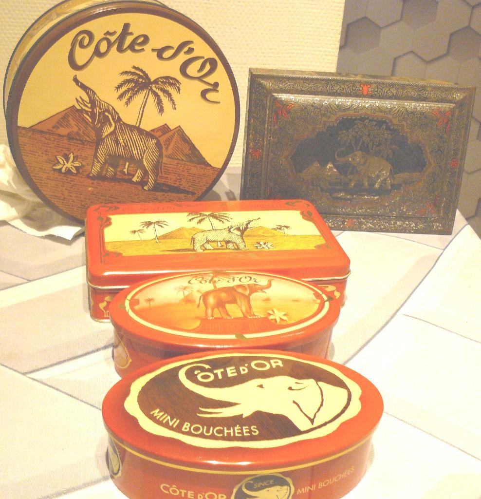 5 Blikken dozen van Côte d’ Or, Verzamelen, Ophalen of Verzenden, Zo goed als nieuw, Koek(jes), Overige merken