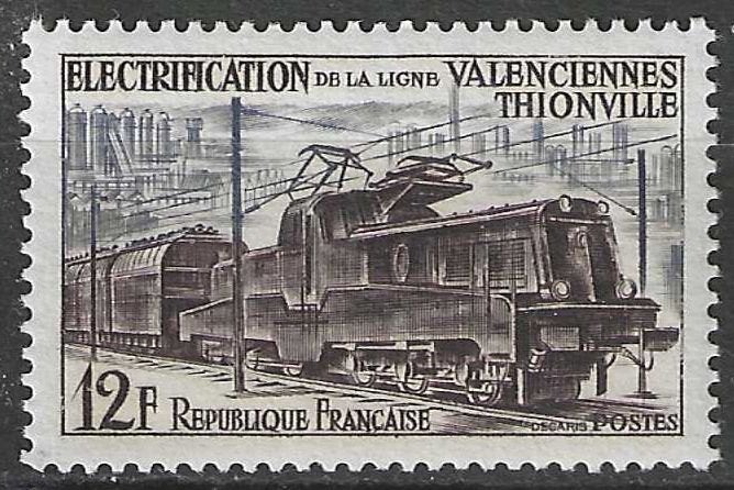 Frankrijk 1955 - Yvert 1024 - Alsthom Locomotief (PF), Postzegels en Munten, Verzenden, Postfris