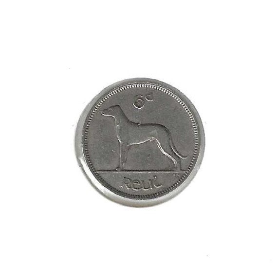 Ierland, 6 Pence 1946., Timbres & Monnaies, Monnaies | Europe | Monnaies non-euro, Enlèvement ou Envoi, Autres pays, Monnaie en vrac