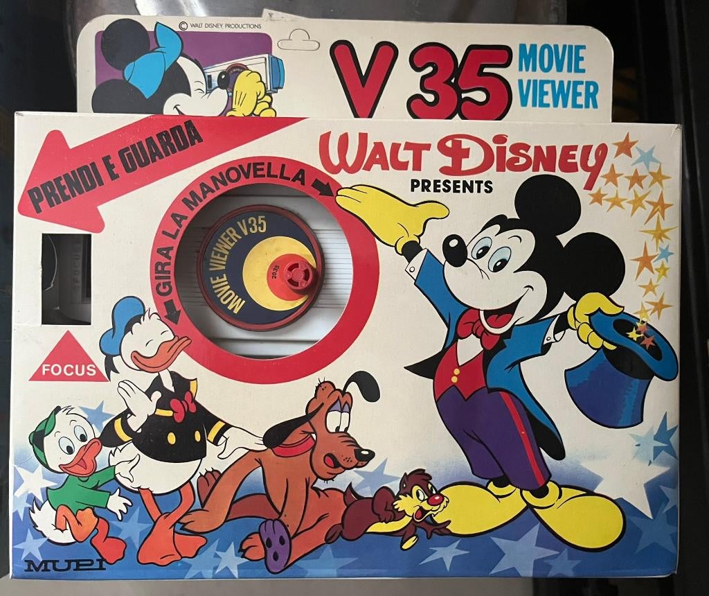 Vintage visionneuse MUPI Walt Disney Movie Viewer, Collections, Enlèvement ou Envoi, Mickey Mouse, Neuf