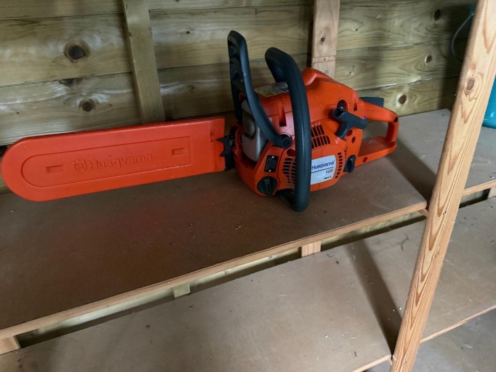 Husqvarna zaag 120, Bricolage & Construction, Outillage | Outillage à main, Enlèvement, Comme neuf, Scie