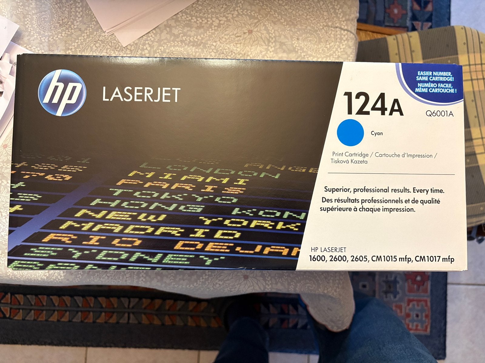 HP Kleuren toner cartridge 124A Cyaan, Computers en Software, Ophalen, Nieuw, Cartridge