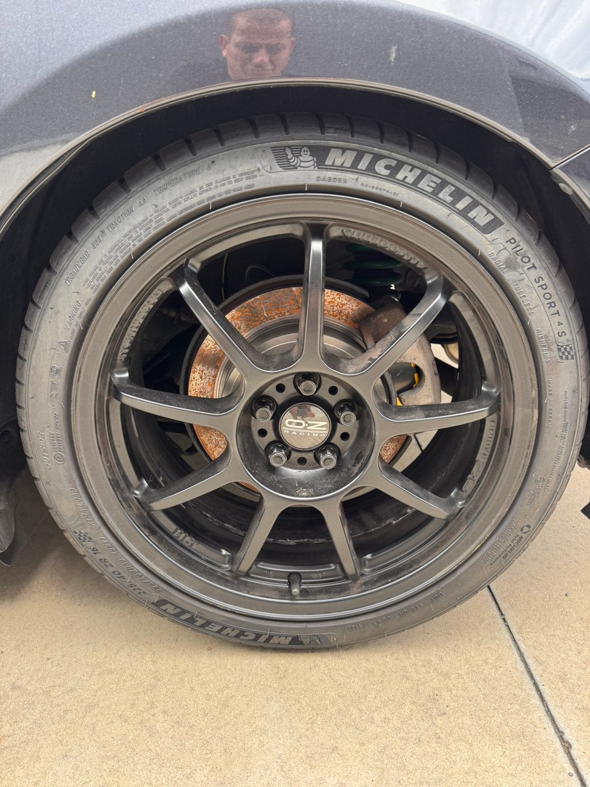 OZ HLT 18 pouces 5x100 avec Michelin Pilot Sport, Autos : Pièces & Accessoires, Enlèvement, 18 pouces, Pneu(s)