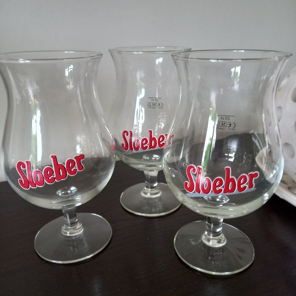 Sloeber bierglas 33cl   3stuks = 3€, Ophalen