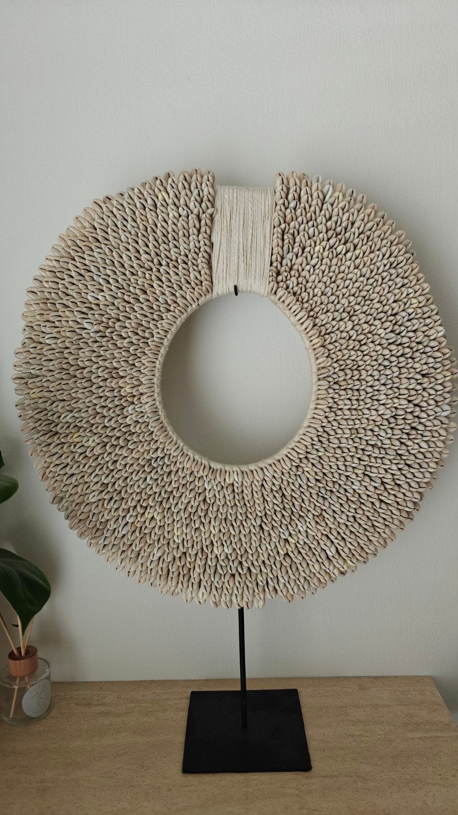 Decoratie cirkel kaurischelpen, Maison & Meubles, Accessoires pour la Maison | Couronnes, Enlèvement
