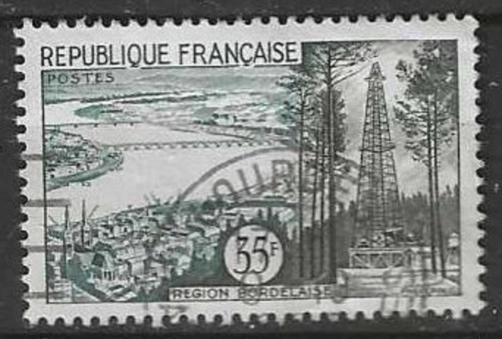 Frankrijk 1957 - Yvert 1118 - Departement v.d. Gironde (ST), Verzenden, Gestempeld