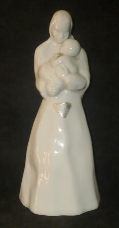 CERABEL BAUDOUR, FIGURINE MÈRE & ENFANT, PORCELAINE D'ART, Enlèvement ou Envoi