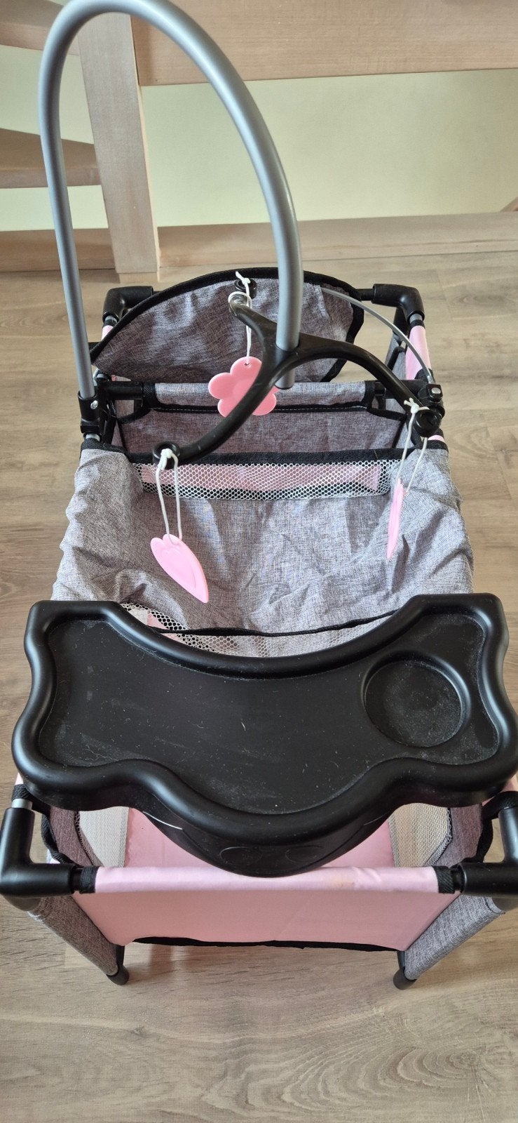 Plooibed en eetstoeltje voor poppen, Ophalen