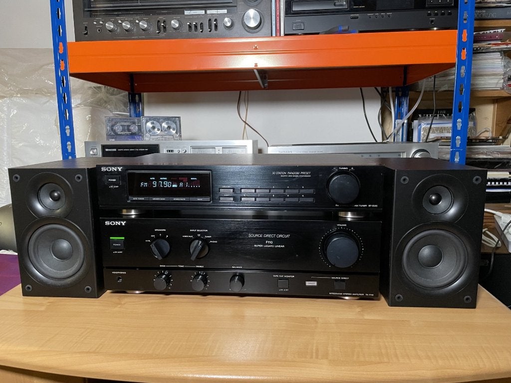 Sony F110 Super legato Linear versterker+ Sony ST-S120 tuner, Audio, Tv en Foto, Versterkers en Ontvangers, Ophalen, Gebruikt