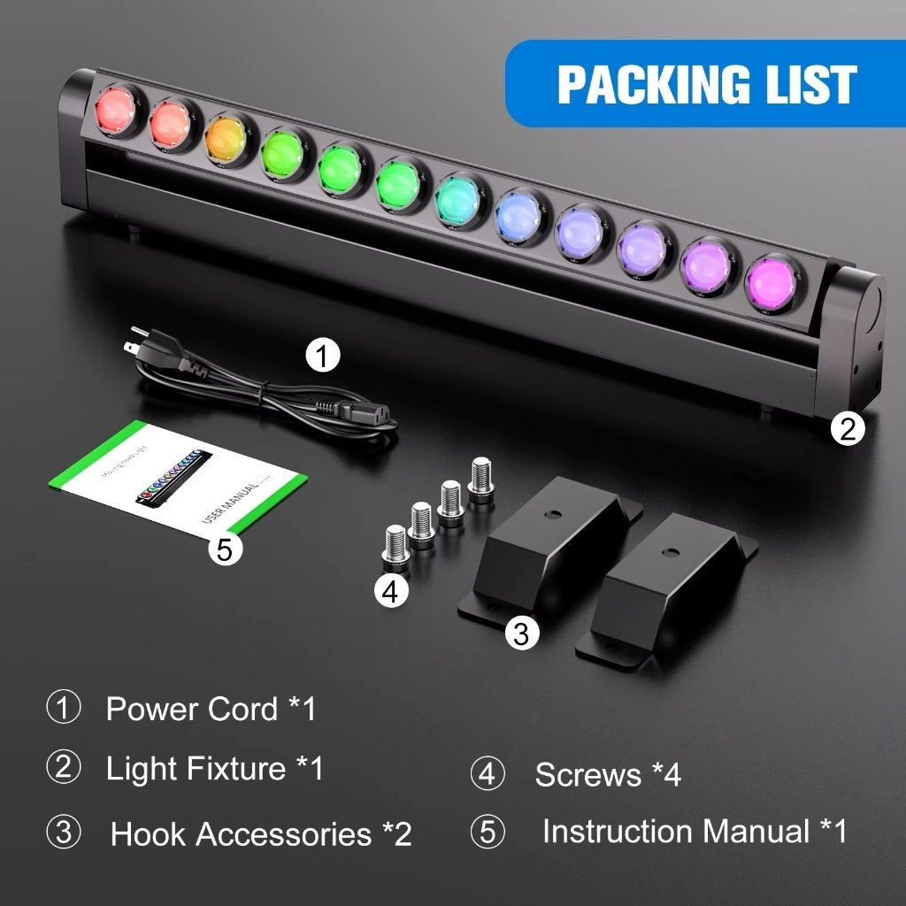 Nieuwe First Class 12 x 50W Rgbw Led Moving Bar, Ophalen of Verzenden, Nieuw, Licht, Geluidgestuurd
