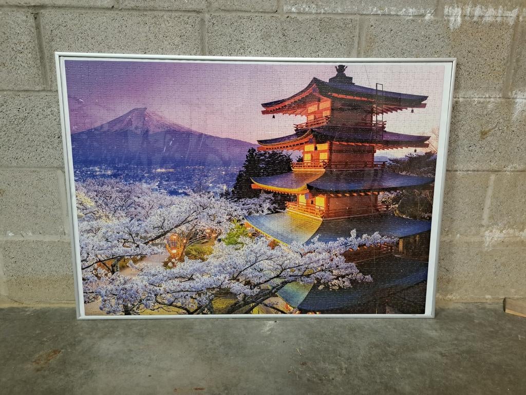 Fotokader 100 cm op 70 cm - grijs/zilver, Antiek en Kunst, Ophalen