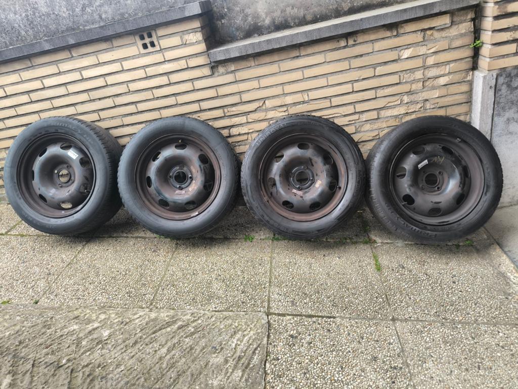 4 velgen met Michelin Primacy HP zomer banden
215 55 R16, 215 mm, 16 inch, Banden en Velgen, Nieuw