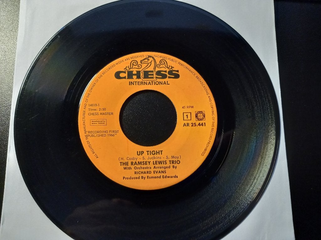 Ramsey Lewis — Up Tight, Money in the Pocket - '7 Popcorn, 7 inch, Comme neuf, Housse de protection extérieure, Autres types