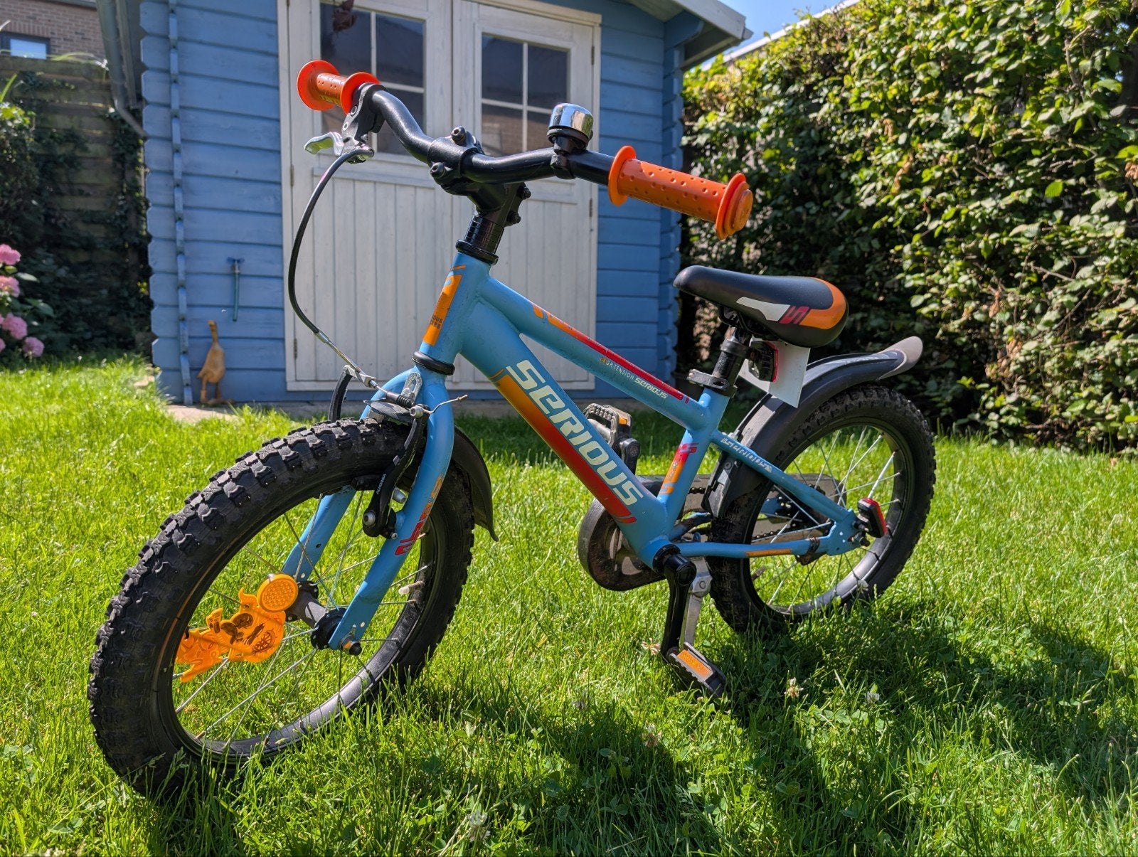 Kinderfiets mountenbike 4-6 jaar, Fietsen en Brommers, Ophalen, Terugtraprem, Gebruikt, Staal