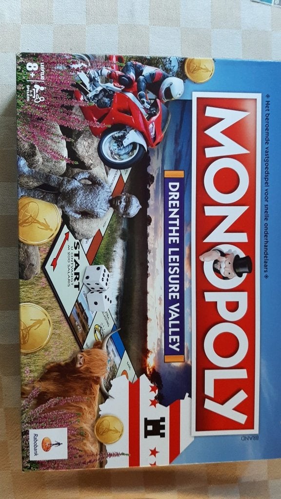 jeu de plateau Monopoly Drenthe Leisure Valley Monopoly, Trois ou quatre joueurs, Enlèvement ou Envoi, Neuf, Monopoly