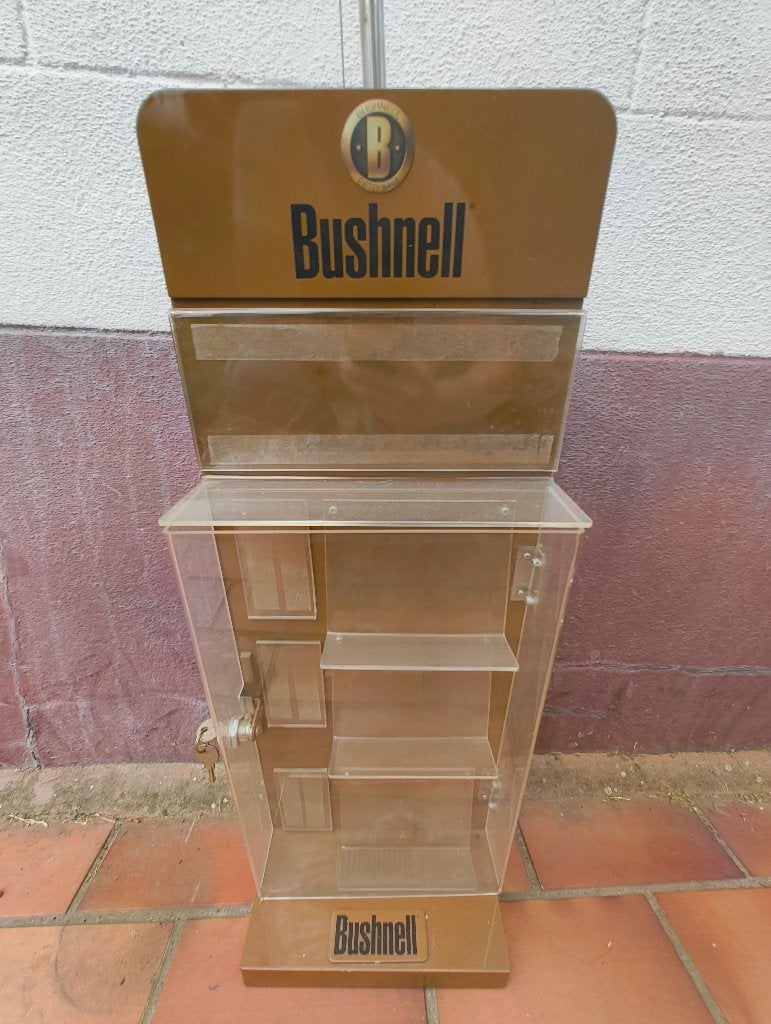 Originele Bushnell Toonbank Vitrine met Slot en Sleutel, Ophalen