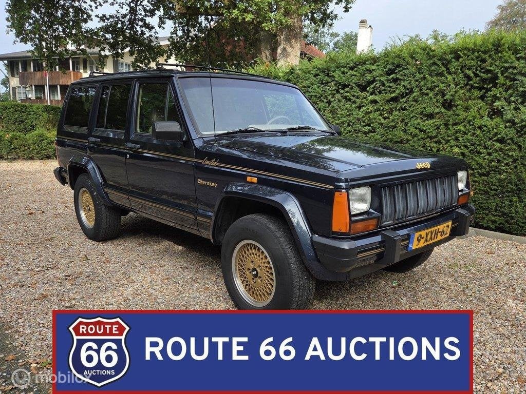 Jeep Cherokee XJ Limited | 1990 | Route 66 Auctions, Jeep, Zwart, Bedrijf, Handgeschakeld