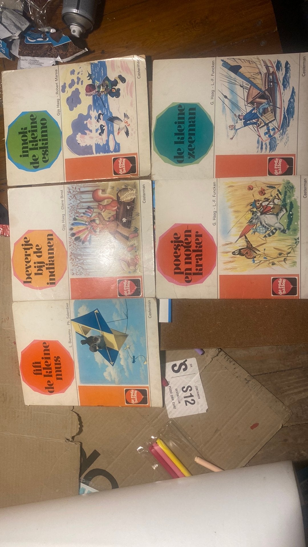 5 vintage kinderboeken De rode ballon - Casterman, Boeken, Ophalen of Verzenden, Gelezen, Sprookjes