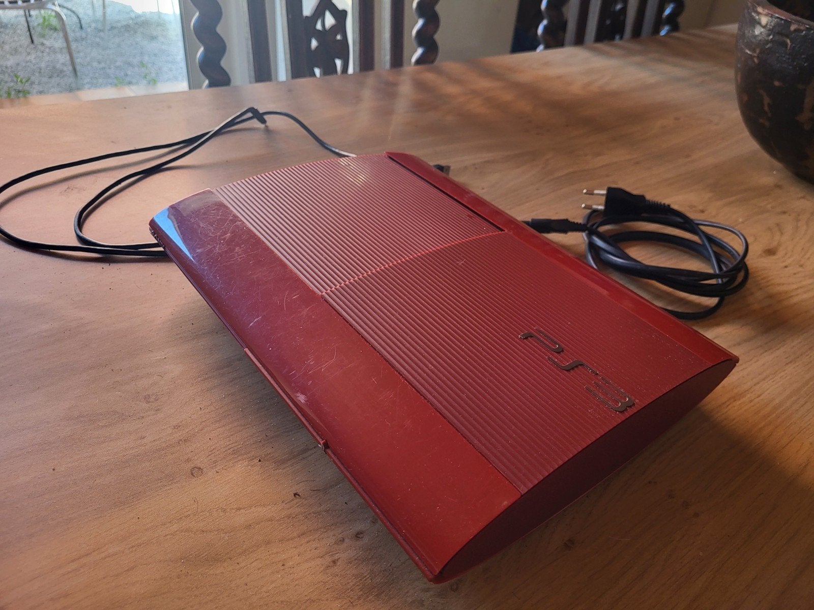 Playstation 3 red garnet kleur, Online, 1 joueur, À partir de 12 ans, Comme neuf