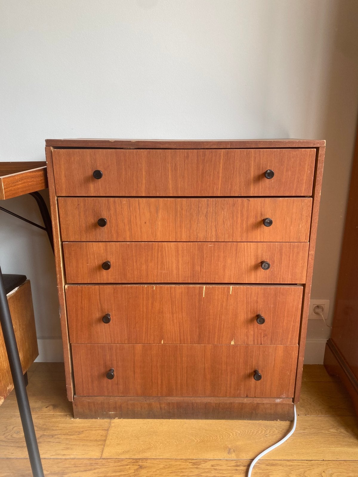 Deux commodes brunes, 25 à 50 cm, 5 tiroirs ou plus, Moins de 100 cm, Enlèvement