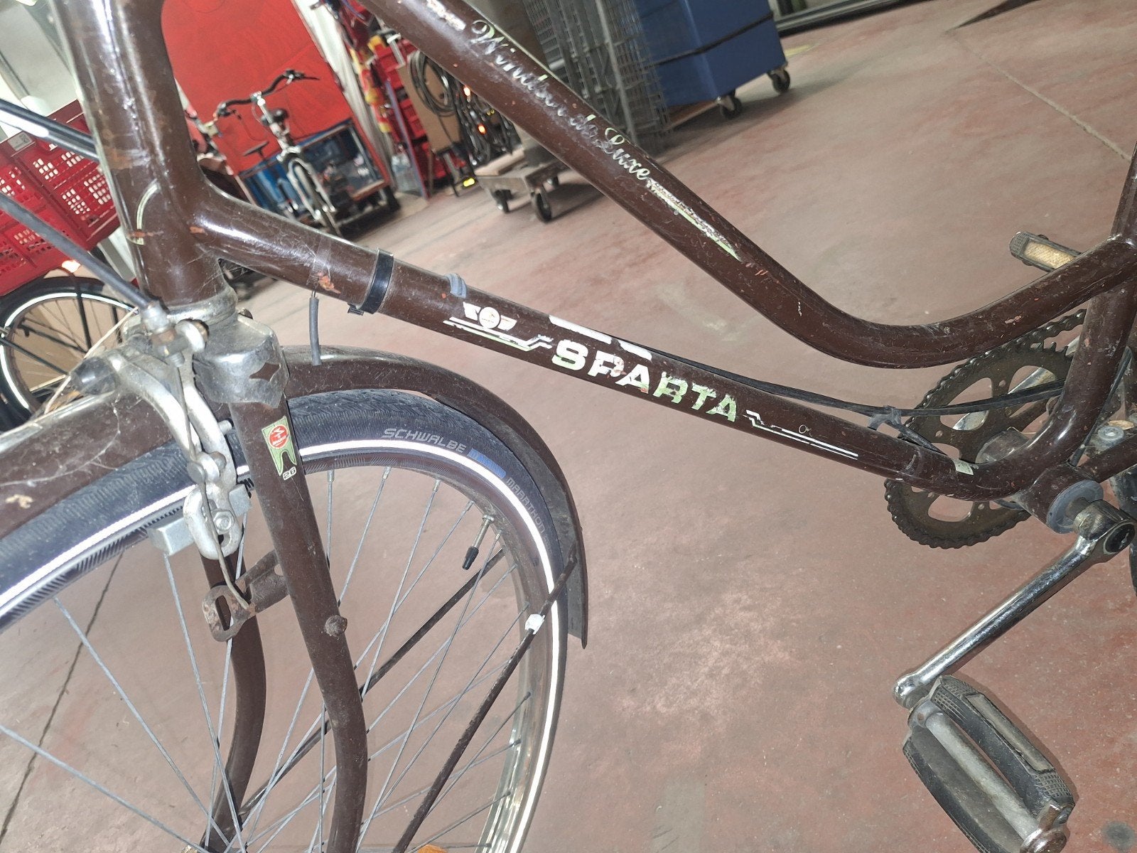 vélo dame, Vélos & Vélomoteurs, Enlèvement, Utilisé, Frein sur jante, Vitesses