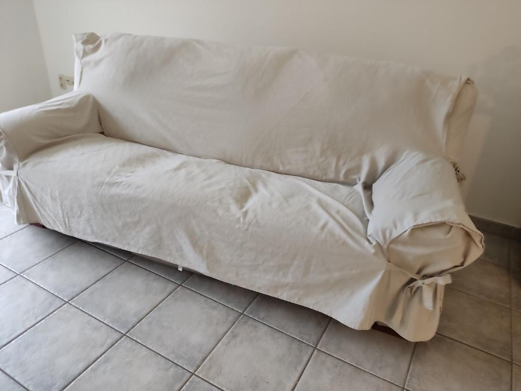 2 wasbare zetelhoezen voor ruime zetel tot 220 CM breed, Huis en Inrichting, Ophalen