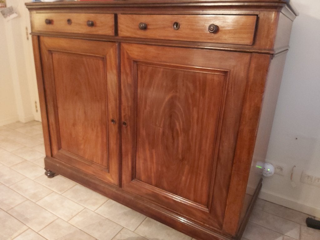 buffet en acajou H1,26 x P 0,63 x L 1,50 mètres, 100 à 150 cm, Enlèvement, Utilisé, 100 à 150 cm