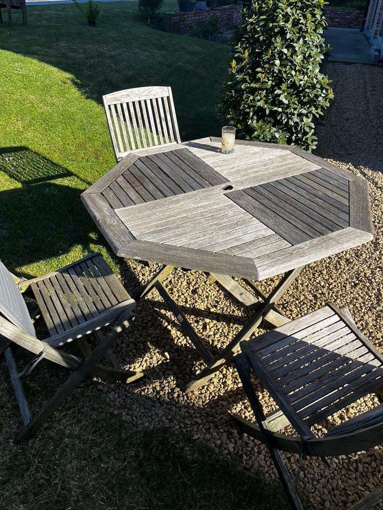 Meuble jardin teck, Enlèvement ou Envoi, Utilisé