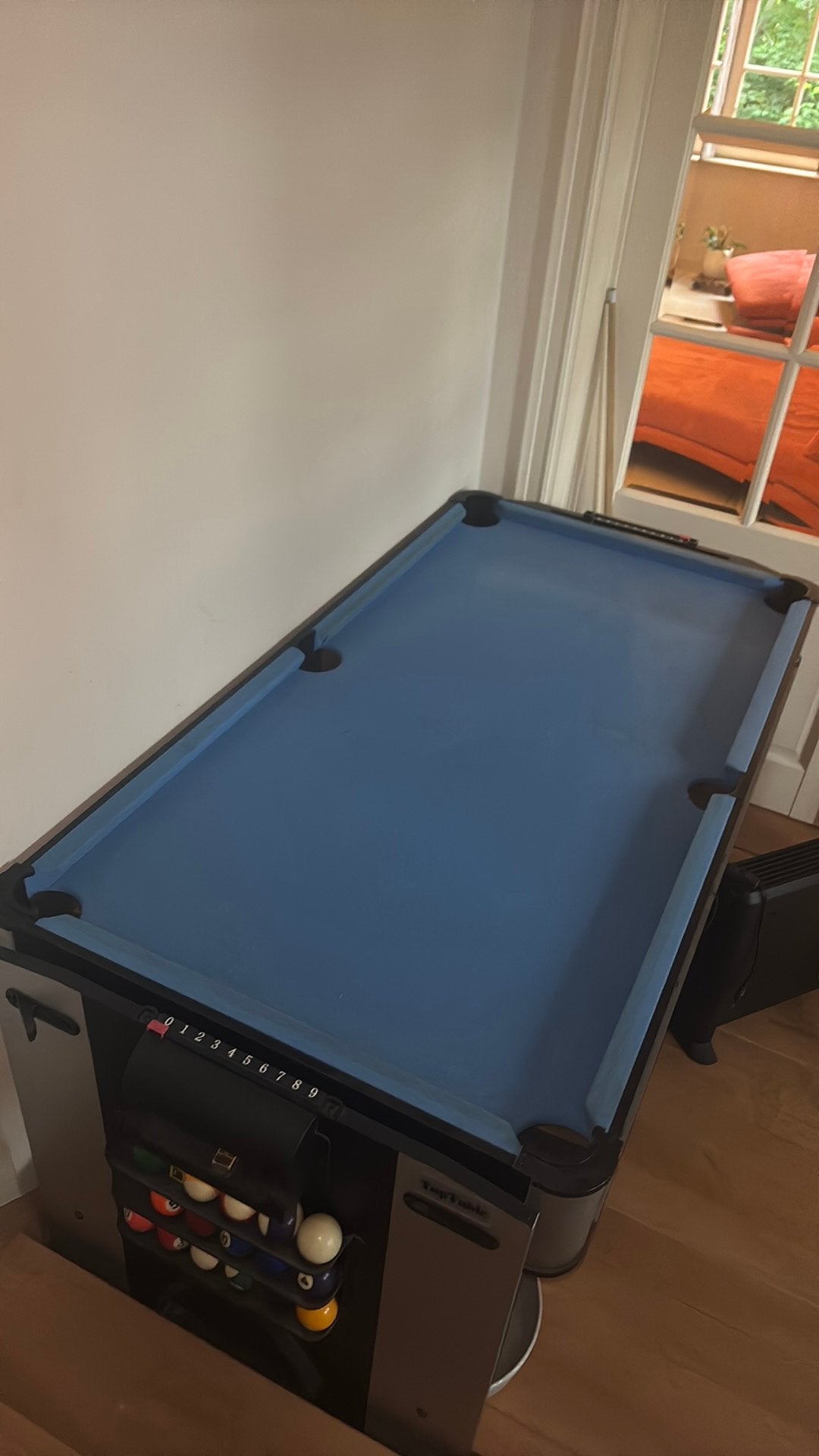 Omkeerbare Speeltafel: Biljart + Airhockey, Enlèvement, Comme neuf