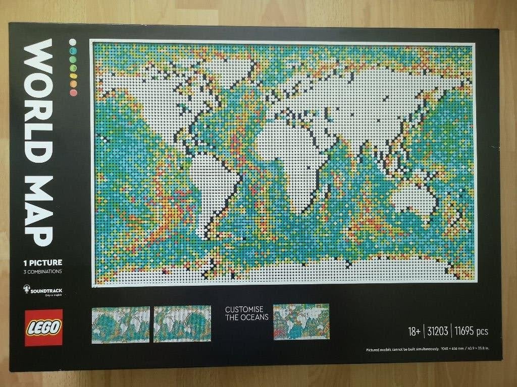 lego 31203 World Map, Kinderen en Baby's, Speelgoed | Duplo en Lego, Overige thema's, Lego, Nieuw, Ophalen of Verzenden